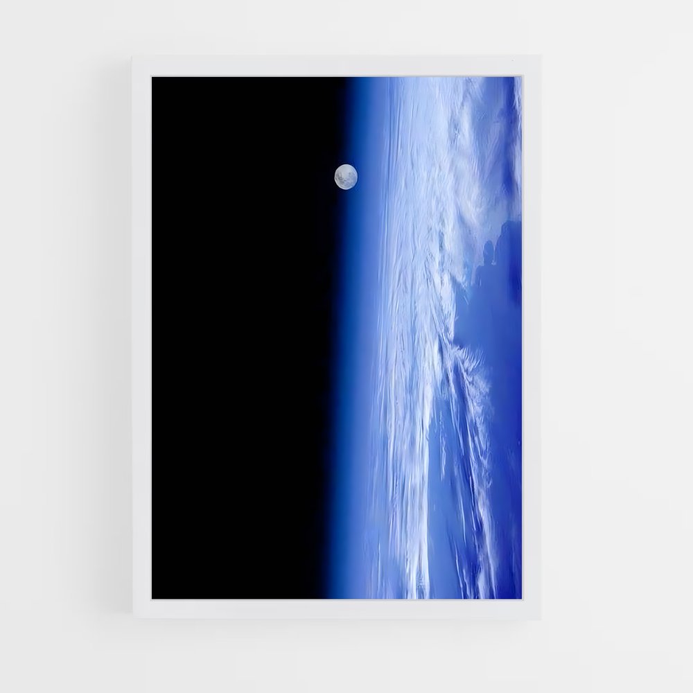Poster Terre et Lune en Harmonie – affiche Système solaire (vue 3)